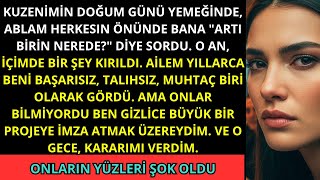 Kuzenimin Doğum Günü Yemeğinde, Kız Kardeşim Küstahça Gülümsedi. Artı Birin Nerede?...