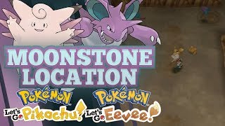 MOONSTONE GUIDE! How and Where to Find Moonstones in Pokemon Let's GO Pikachu and Eevee!