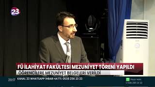 Firat Üni̇versi̇tesi̇ İlahi̇yat Fakültesi̇nde Mezuni̇yet Töreni̇ Düzenlendi̇