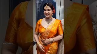 Honey Rose In A Yellow Saree