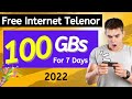 Get 100 GB FREE Telenor Internet for 7 Days 🎉 😍 📱