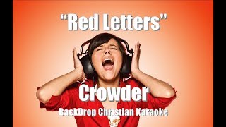 Crowder 34 Red Letters 34 Backdrop Christian Karaoke Crowder 34 Red Letters 34 Backdrop Christian Karaoke
