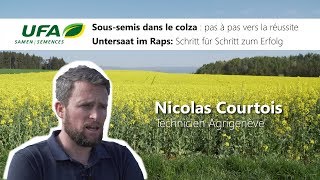 UFA Samen - Sous-semis dans le colza chez Agrigenève (DE Untertertitel)