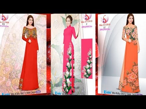 69 DESIGN ÁO DÀI ĐỎ TUYỆT ĐẸP & THỜI TRANG 💝 Vải Áo Dài S