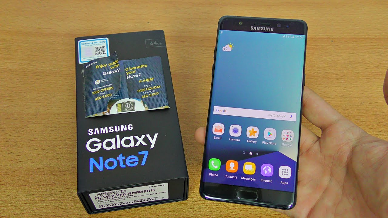Video: Unboxing oficial del Galaxy Note 7