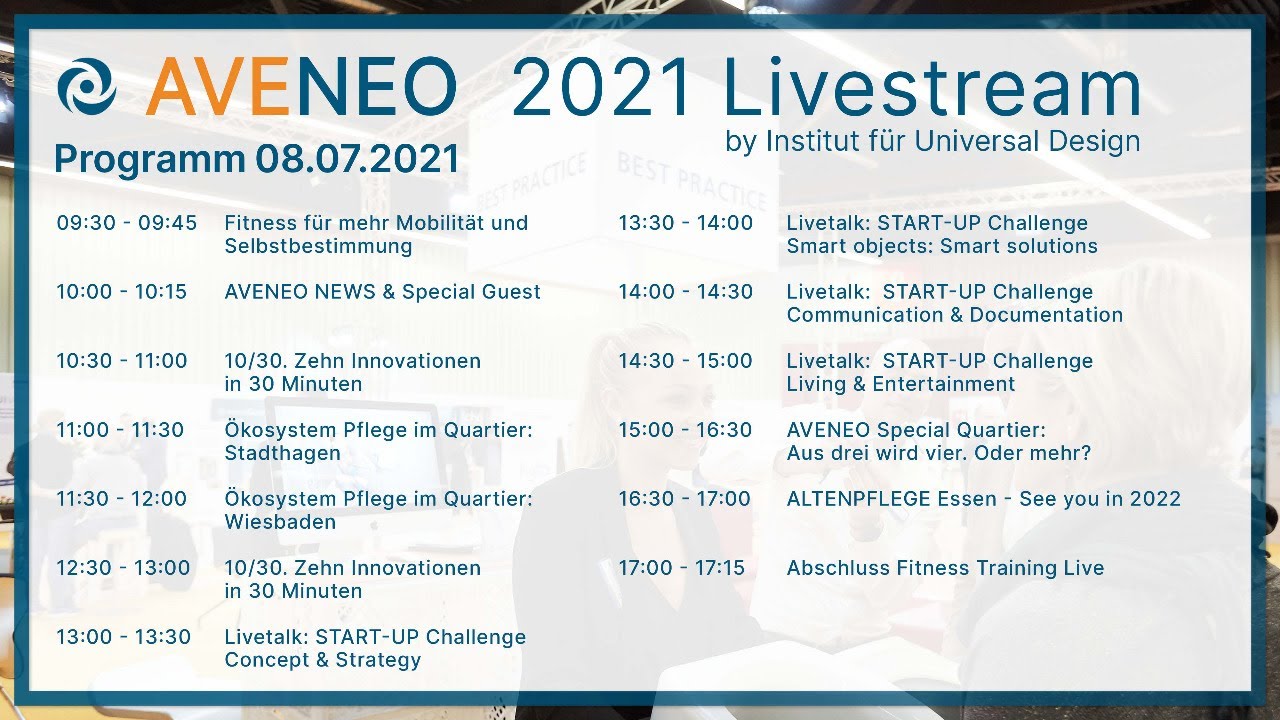 AVENEO 2021 Digital - Stream by Institut für Universal Design