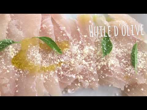 Les recettes antillaises revisitées : Carpaccio de Marlin