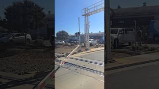 Kilgore Rd Railroad Crossing Crooked Gate After Hit, Ping On Sacrt Light Rail 10-29-2024