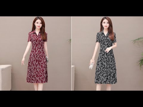 Đầm sơ mi in hoa cao cấp Mã sp DS15
