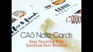 How To Create Note Cards | Cardmaking With Altenew | Easy Coloring Tips Using Spectrum Noir Markers