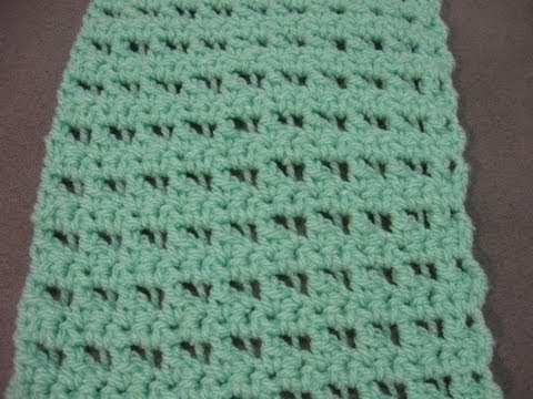 Crochet Scarf Pattern - Butterfly Stitch Scarf or Blanket - YouTube