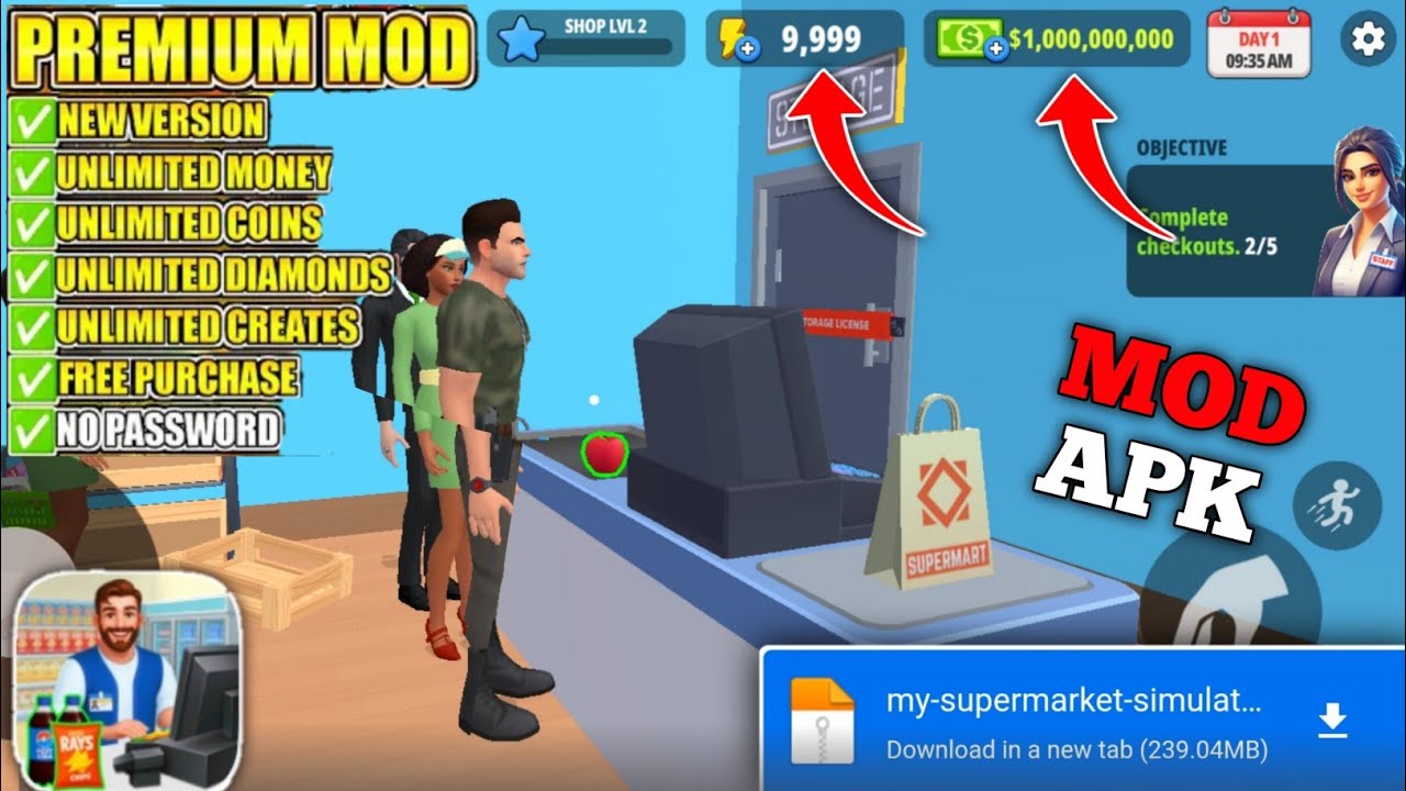 My Supermarket Simulator 3D MOD APK | My Supermarket My Supermarket Simulator 3D MOD APK | My Supermarket