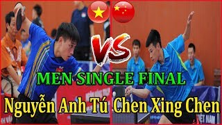 Nguyễn Anh Tú ( Mẩu ) vs Chen Xing Chen ( CHN ) - Chung Kết Đơn Giải Bóng Bàn Quốc Tế Vĩnh Long 2017