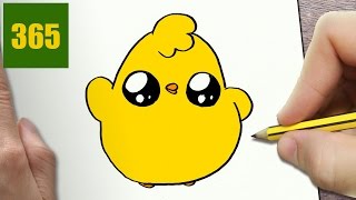 Hur Man Ritar Chick Kawaii Steg För Steg - Kawaii Ritningar Lätt