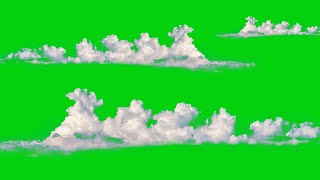 Cloud Flying In Sky On Green Screen Fly Cloud Chroma Key 4K Free Download