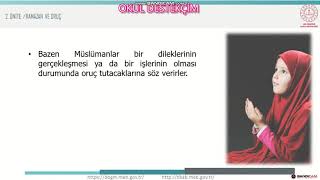 5.Sınıf Din Kültürü 2.Ünite Ramazan Orucu Ve Önemi2