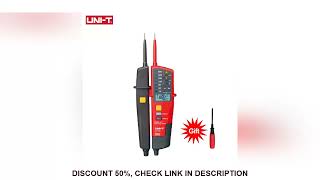 Uni-T Ut18C High Voltage Continuity Tester Meter Ac Digital Voltmeter Led Indicator Detector Voltage