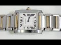 Video Cartier Tank Francaise, Stainless Steel and 18 ct Yellow Gold  Wrist Watch - 1999 - AC Silver W8718