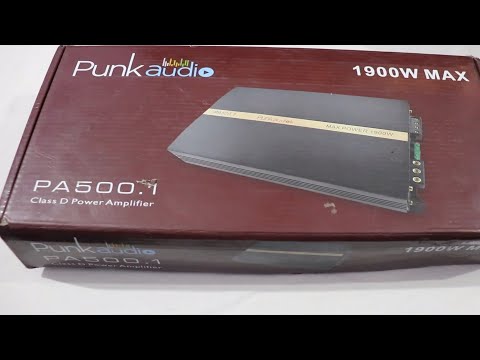 Punk Audio PA 500.1 Budget Mono Amplifier Unboxing Review Video