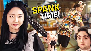 We Punished Otk With Spanks Maid Cafe Ft. Mizkif, Esfand, Emiru & Austinshow