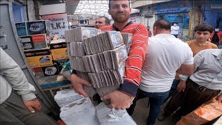 Para Basiyorlar Erbilde Dolar Pazarı Ve Sokak Yemekleri