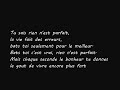 Tal - Rien n'est parfait Lyrics