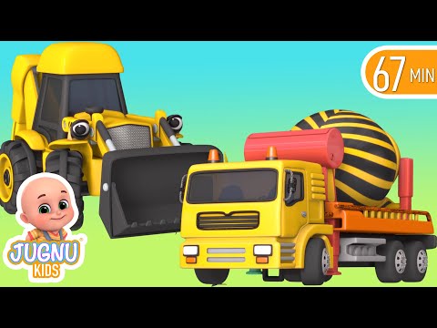 Excavator videos for children | Construction trucks for children | Trucks for children - Jugnu kids