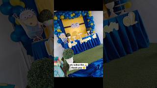 Diy Minion Birthday Backdrop Zeke Decor No Copyright Infringement Intended