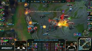 SKT vs TSM Highlights - MSI 2017 - Day 2 Group Stage - SK Telecom T1 vs Team Solo Mid
