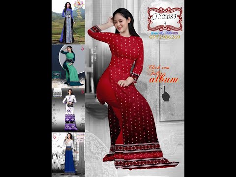 Các mẫu áo dài Thổ Cẩm đẹp mê ly 2020 l Vải Áo Dài S