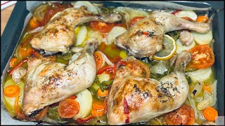 Pollo Al Horno Con Verduras Y Patatas