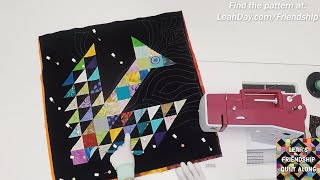 How to Quilt a Tree of Life Block with Undulation Quilting Design