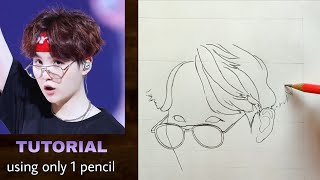 How To Draw Suga Bts Step By Step - Drawing Tutorial Youcandraw