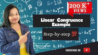 Linear congruence example 2 | Number theory | Finding solution of x | Fully Solved Example Solution