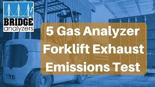 5 Gas Analyzer Forklift Emissions Test