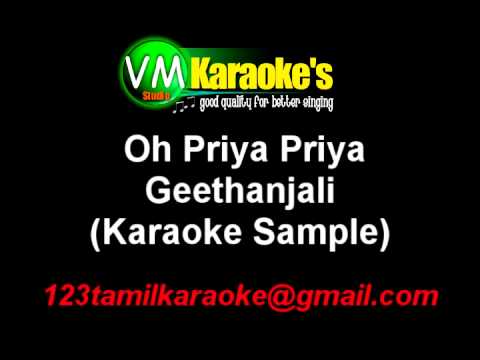 Geethanjali Oh Priya Priya Karaoke Telugu