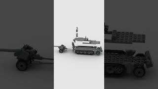 How To Build The Sdkfz 251 Ausf D Armored Half-Track And The Pak 40 Anti-Tank - Lego Ww2