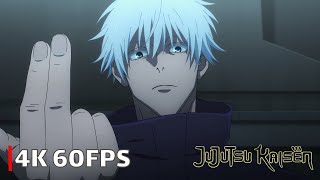 Gojo vs Jogo and Hanami -  Fight | Jujutsu Kaisen Season 2 Episode 9 | 4K 60FPS 