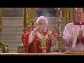 Pope Benedict celebrates Mass at Westminster