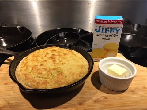 VIDEO : jiffy cornbread with banana  - cast iron skillet - how to make jiffy cornbread - jiffy bananacast iron skillet cornbread , i like to make manyjiffy bananacast iron skillet cornbread , i like to make manyrecipesfrom scratch but som ...