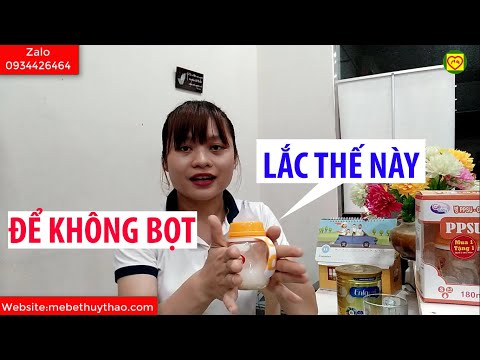 Vlog 224 Cách pha sữa Enfamil A+ vào bình sữa để sữa không nổi bọt.