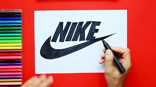How to draw and color Nike Logo How to draw and color Nike Logo