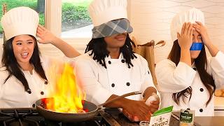 We Tried Cooking While Blind, Deaf, & Mute.. Ft Agent & Cinna