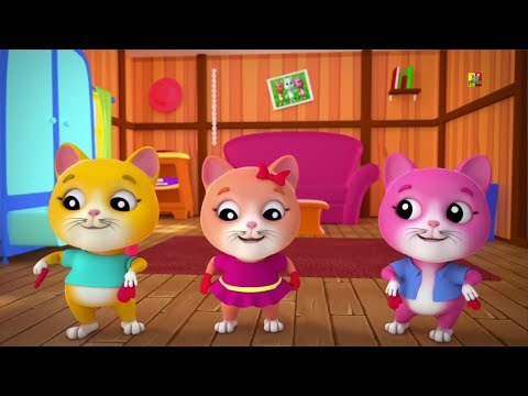 Ba chú mèo con nhỏ | 3d vườn ươm vần | bài hát mèo ở Việt Nam | Cat Rhymes | Three Little Kittens