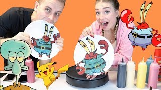 Pancake Art Challenge - Bibi Vs Julian Julienco