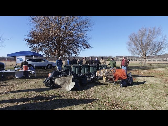 Watch River Warriors  (trash clean up in Oklahoma) on YouTube.