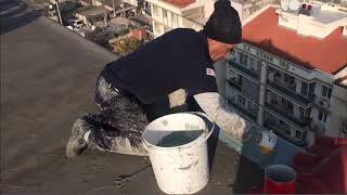 DKS 140 SE 2K - SÜPER ELASTİK SU YALITIM KAPLAMASI - BETON ÇATI ÜZERİ SU YALITIM UYGULAMASI