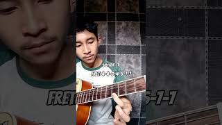 Melodi Oskadon Obat Sakit Kepala Yang Mudah Versi 1Senar Guitar