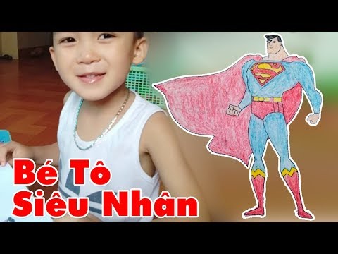 Bé tô màu siêu nhân cực đẹp | Minh PhongTV