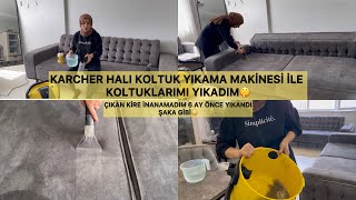 Karcher Hali Ve Koltuk Yikama Se 4001 Plus Kullanimiçikan Ki̇rlere Şok Oldum Efsane Performans